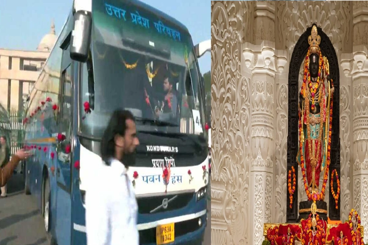 Ayodhya Ram Mandir: रामलला के दर्शन के लिए 10 लग्जरी बसों से योगी कैबिनेट रवाना, लगे जय श्रीराम के जयकारे