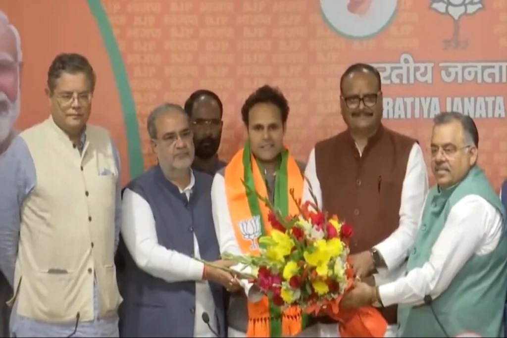 MP Ritesh Pandey joined BJP