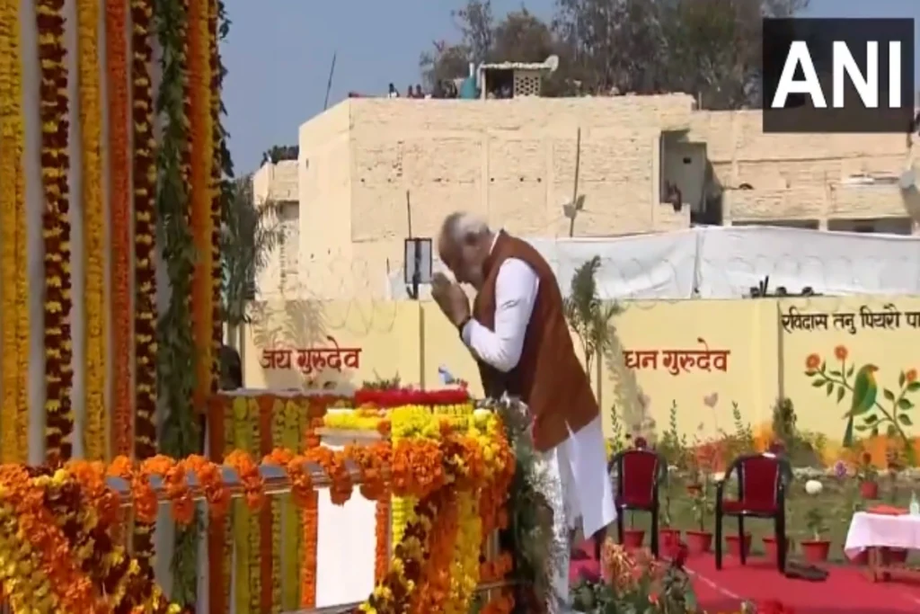PM Modi Sant Ravidas mandir Visit Update