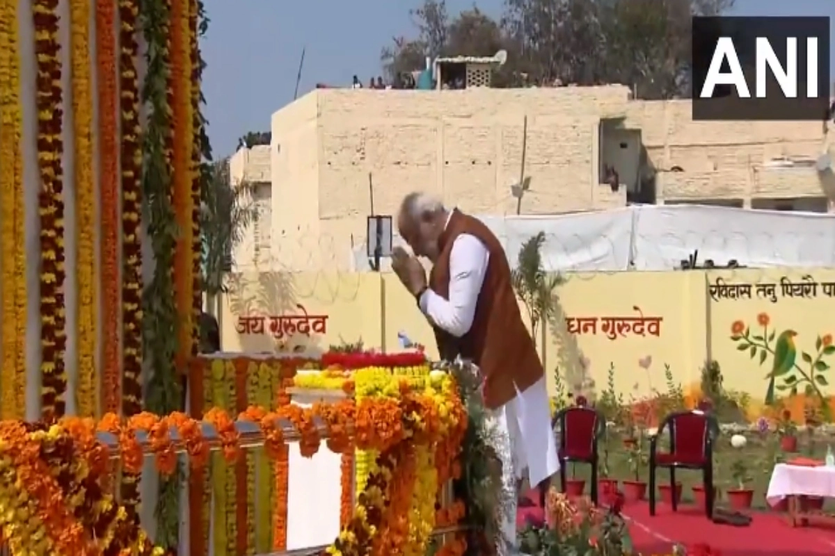 PM Modi Sant Ravidas mandir Visit Update