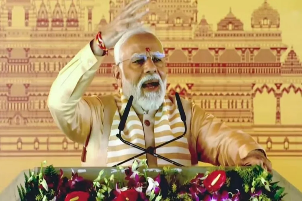 PM Narendra Modi In Kalki Dham Sambhal