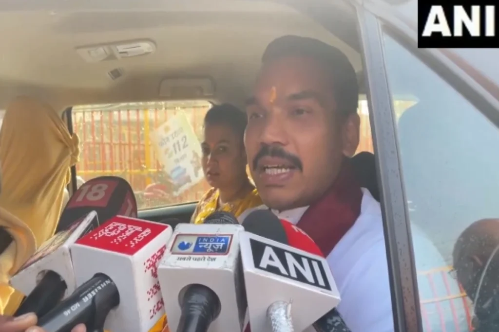 Sri Lanka MP Namal Rajapaksa In Ayodhya