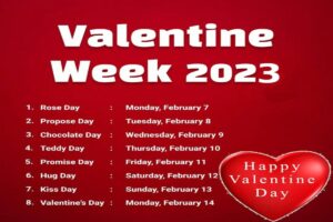 Valentine Week 2024 List