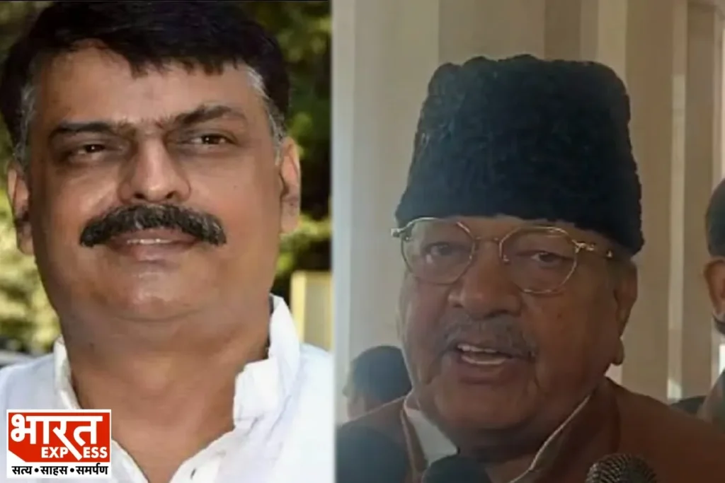 झारखंड कांग्रेस के अध्यक्ष राजेश ठाकुर और पूर्व सांसद फुरकान अंसारी।