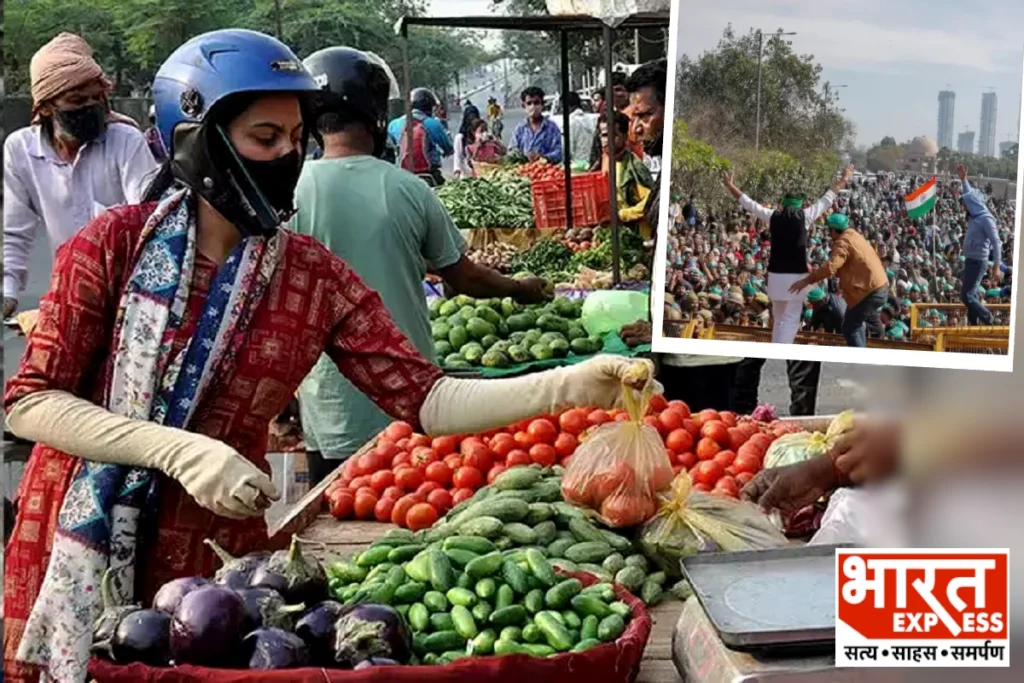 farmers protest delhi ghazipur sabji market