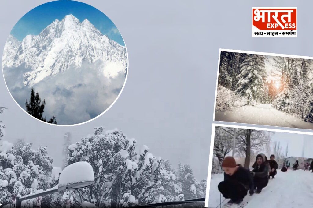 snowfall in India Ice