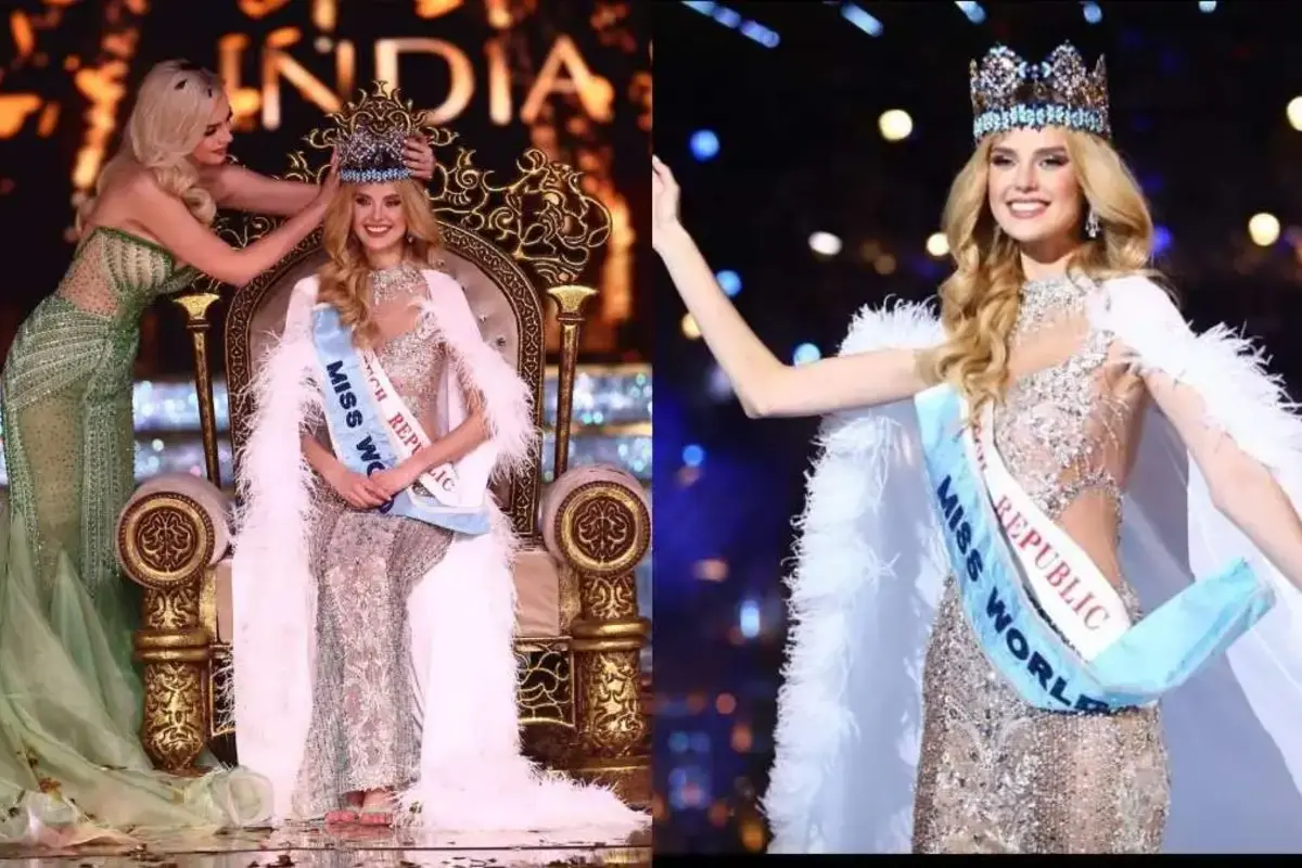 मुंबई में चेक रिपब्लिक की इस हसीना के सिर चढ़ा Miss World 2024 का ताज, देखें कितनी खूबसूरत