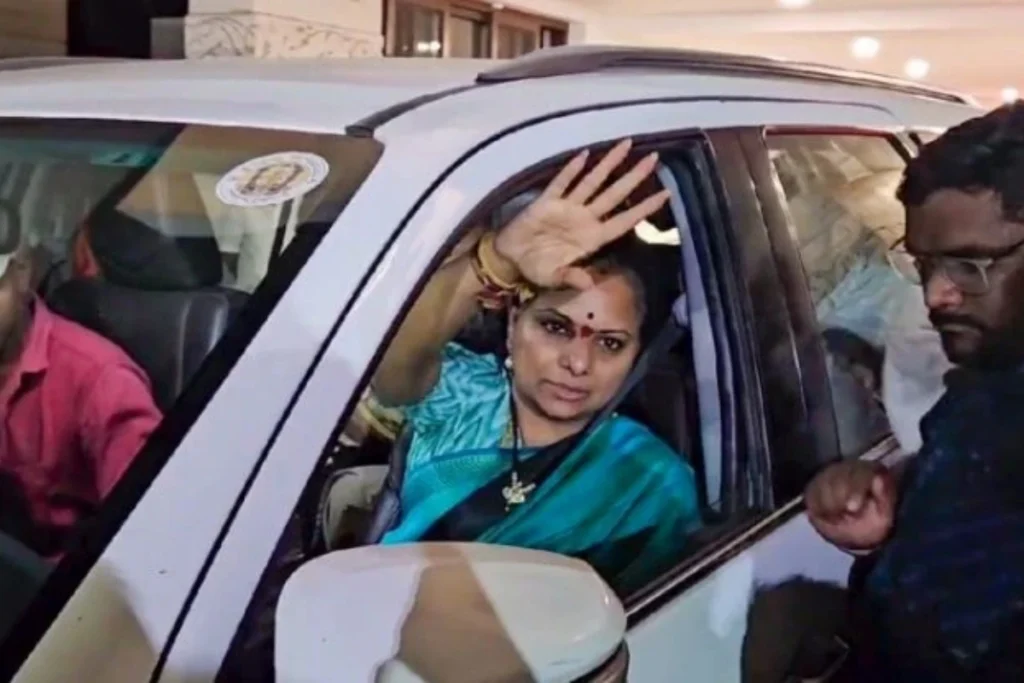 Delhi Liquor Scam Case MLC K Kavita Arrested by ED