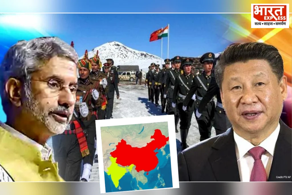 India China Border Map s jaishankar