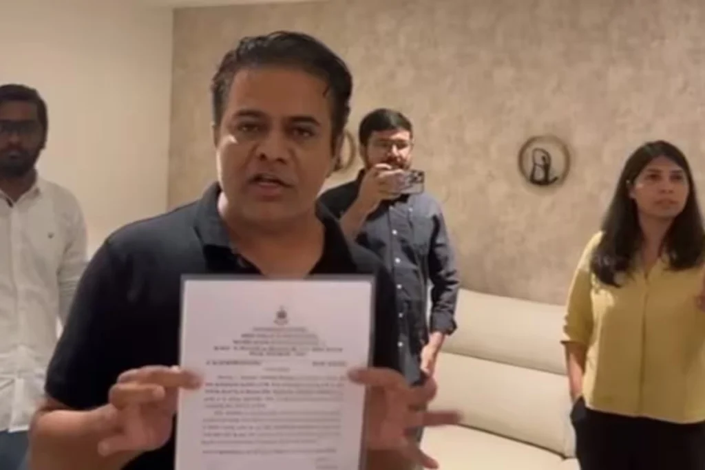 KTR argument with ED officer on Kavita arrest watch video