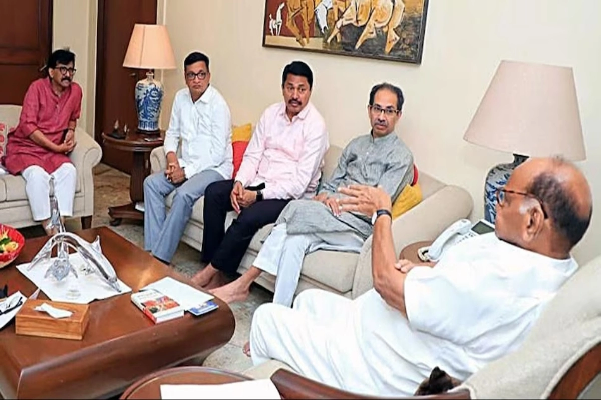 MVA Leader Meeting sharad pawar residence in mumbai
