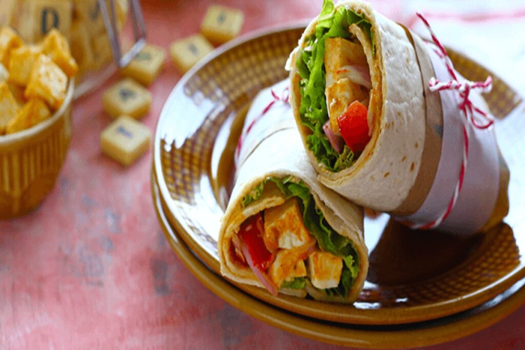 Tandoori Paneer Roll Recipe