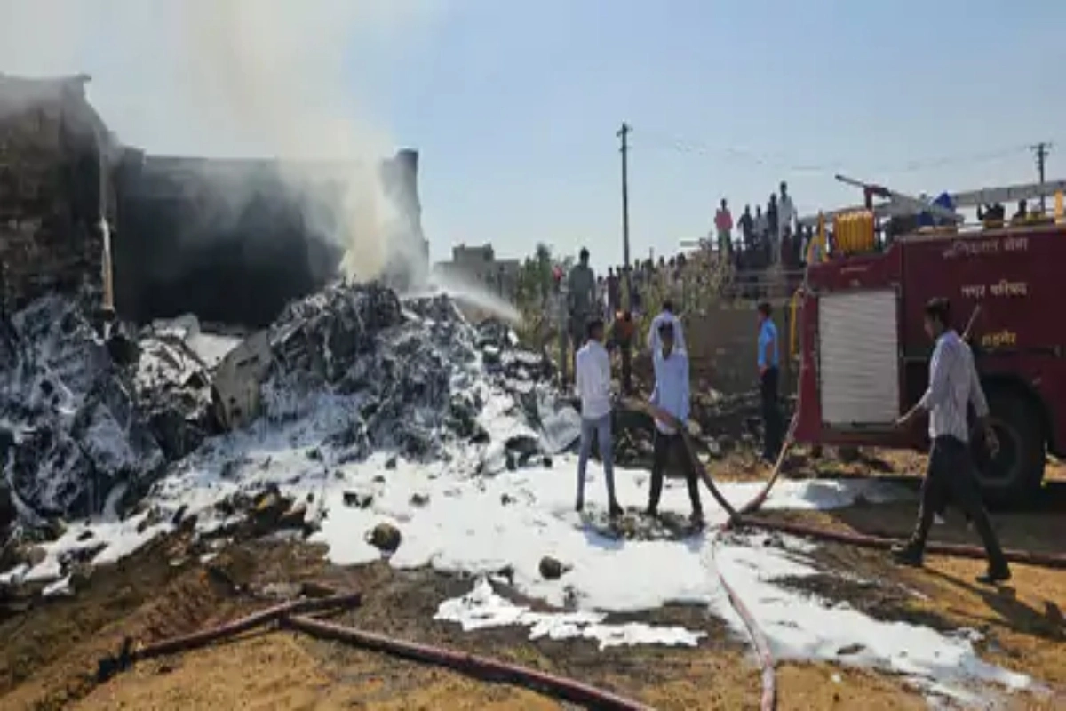 Tejas fighter plane crash in Jaisalmer