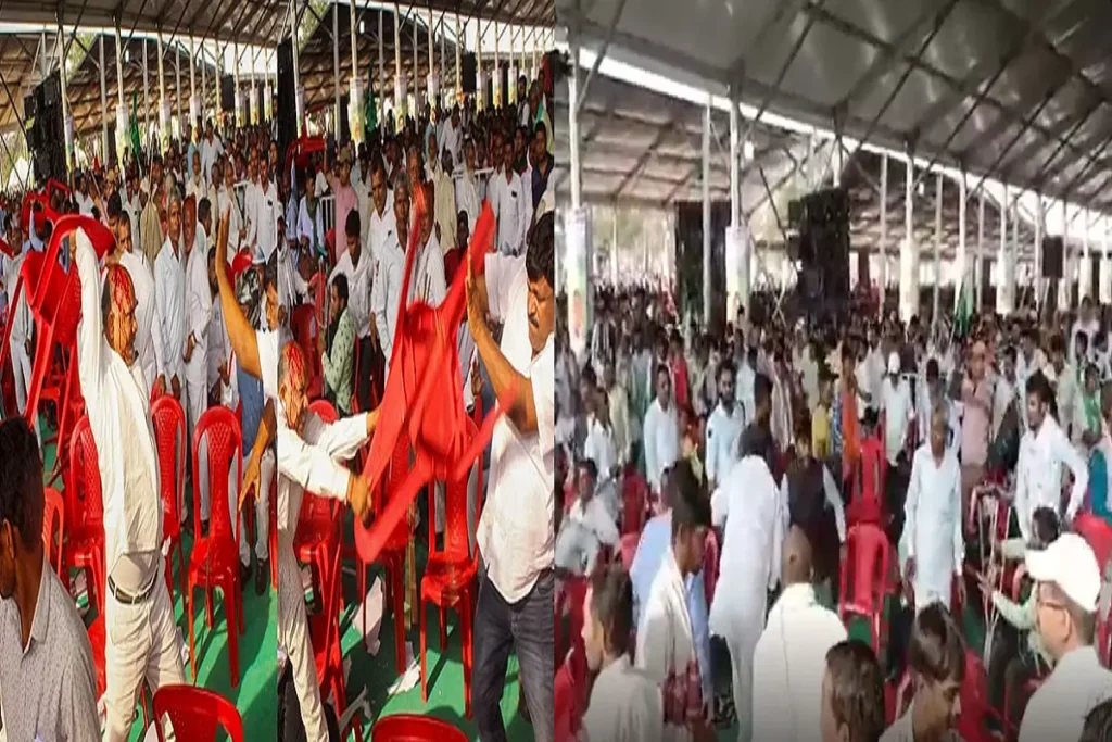 India Alliance Maharally fight
