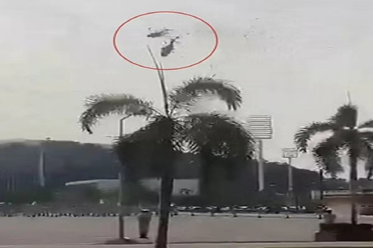 Malaysia two navy helicopters collide