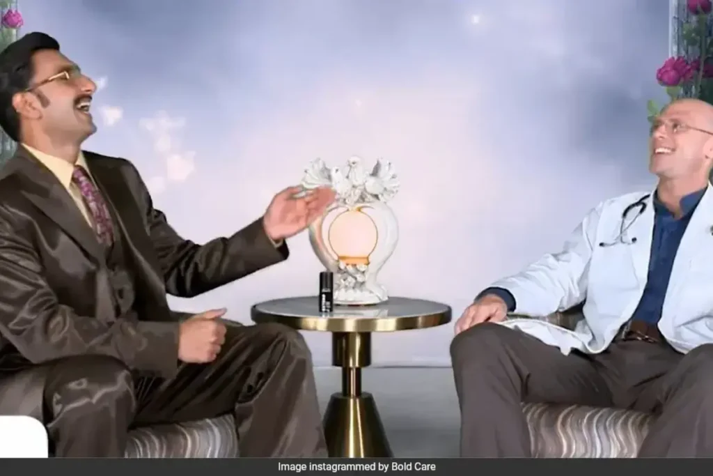 Ranveer Singh and Johnny Sins in the advertisement