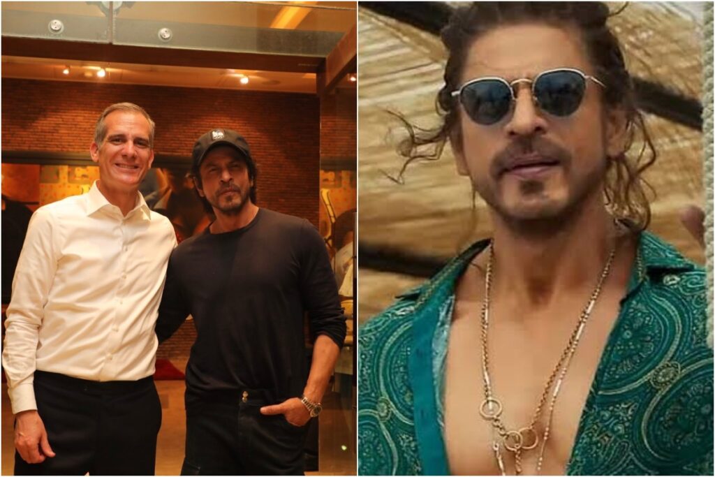 Shahrukh Khan and US Ambassador Eric Garcetti