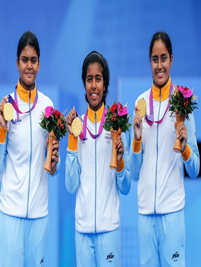 भारतीय महिलाओं ने कंपाउंड तीरंदाजी में जीता लगातार तीसरी बार स्वर्ण पदक