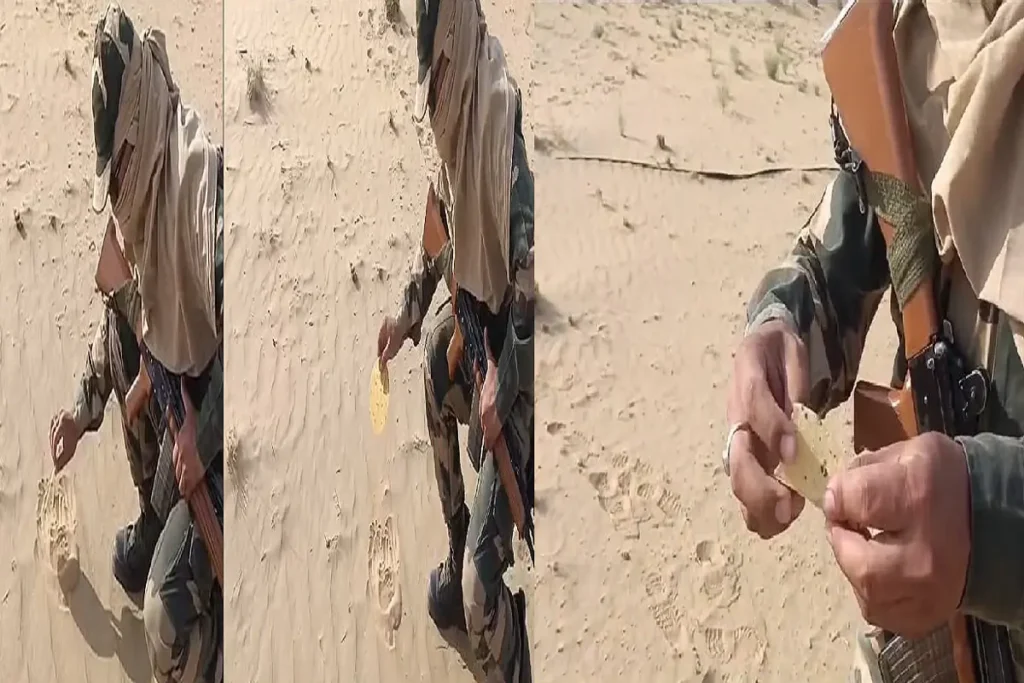 Bikaners mercury crossed 47 degrees jawan baked papad on hot sand