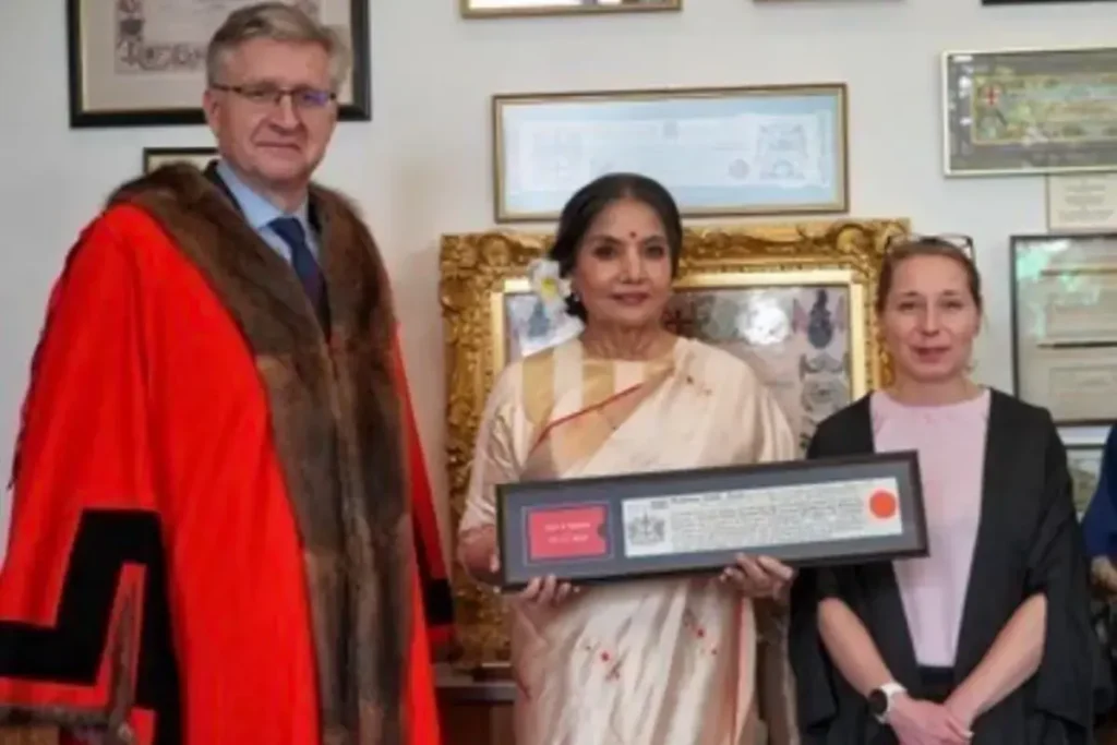Shabana Azmi received the title of 'Freedom of the City of London'