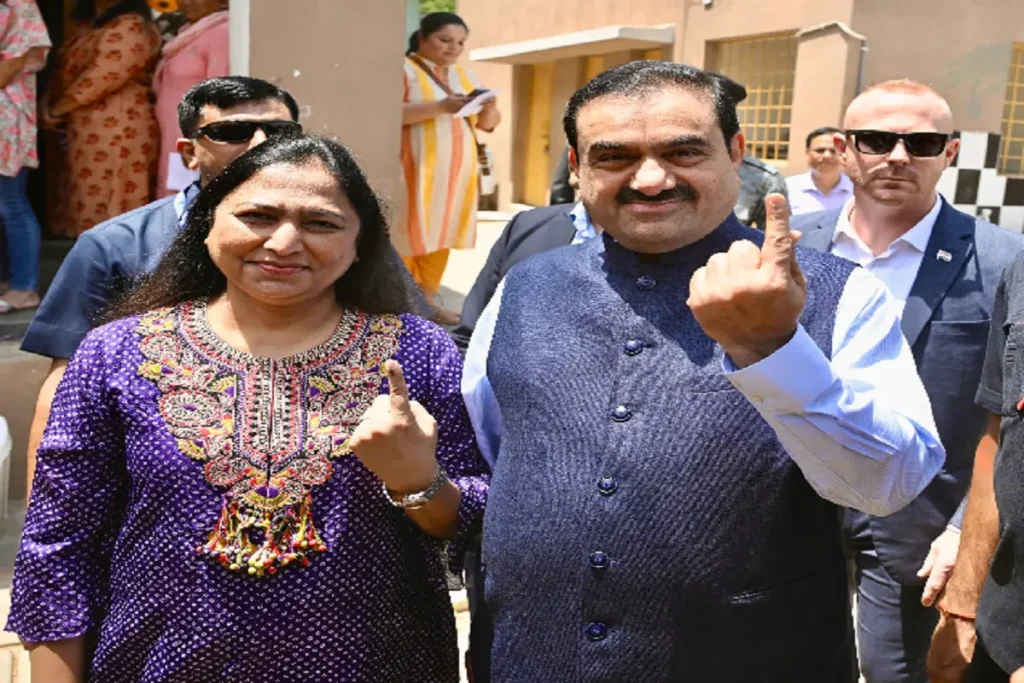 Gautam Adani cast his vote