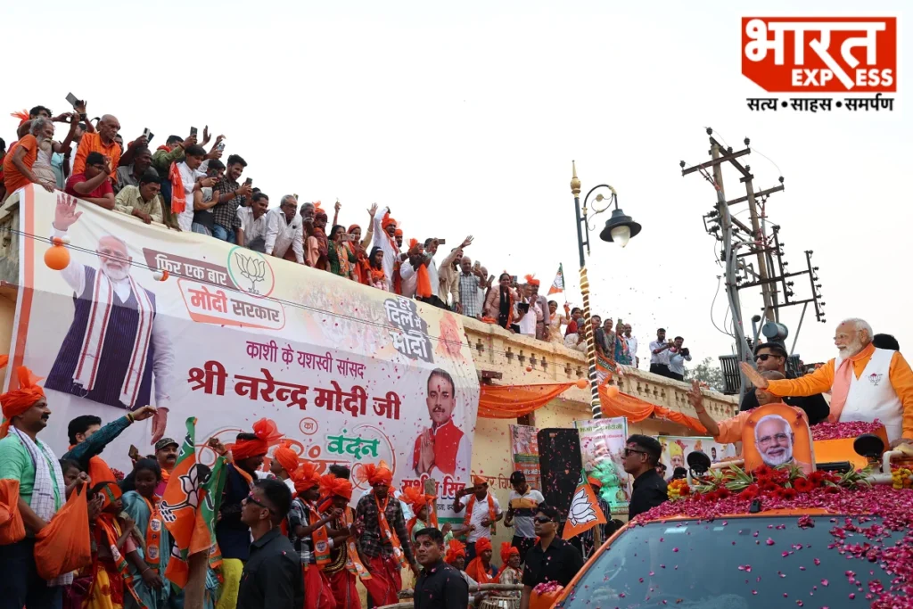 PM Modi Varanasi Roadshow