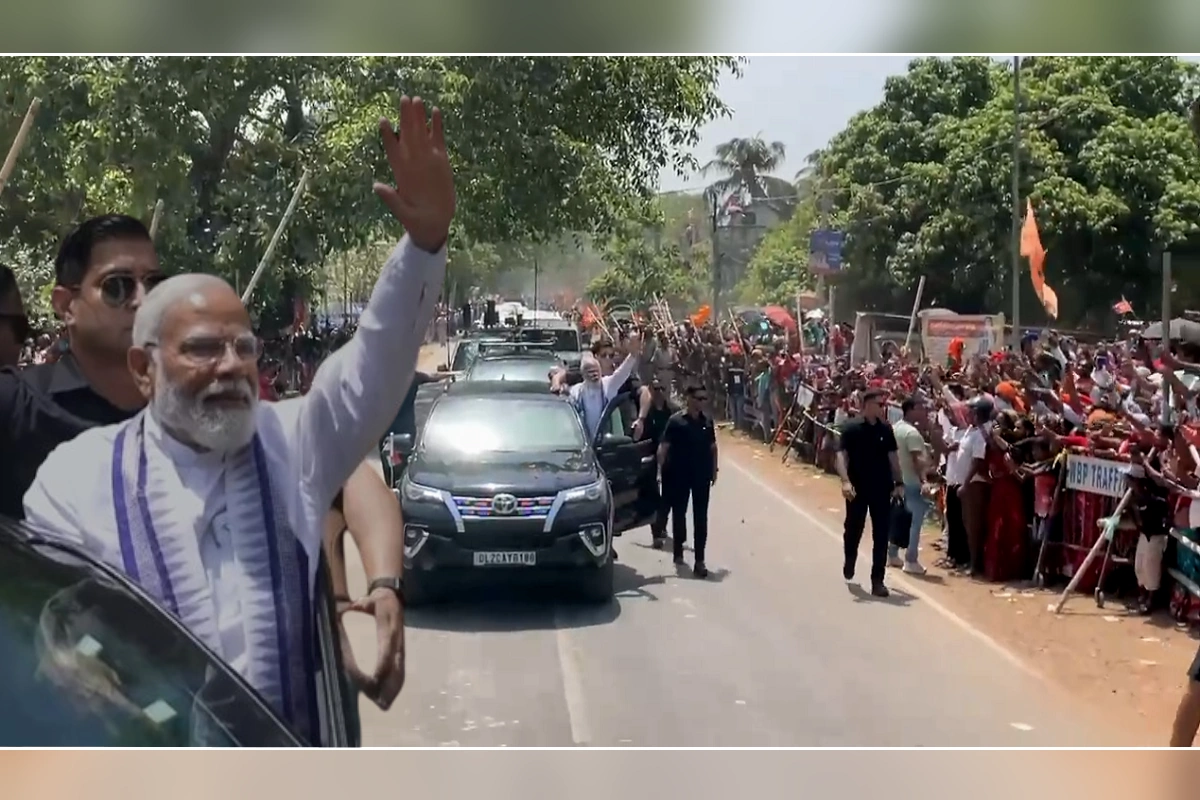 PM Modi road show video