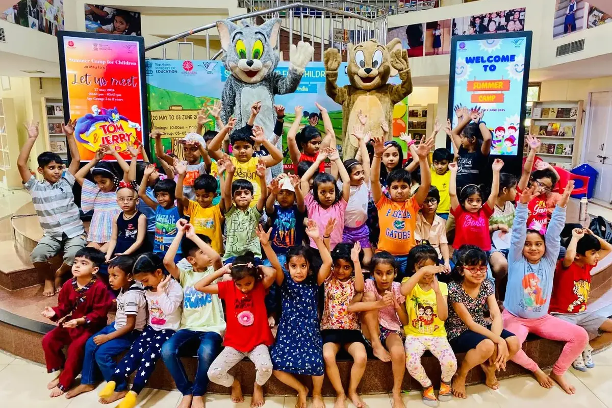नेशनल बुक ट्रस्ट इंडिया के समर कैंप में बच्चों ने Let us Meet Tom And Jerry कार्यक्रम में की जमकर मस्ती