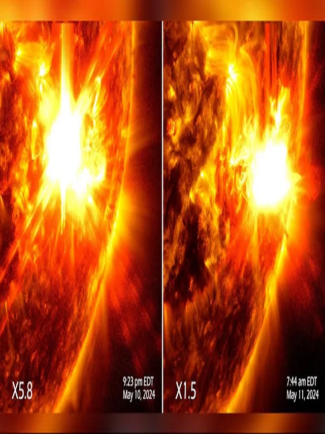 NASA ने साझा की धधकते सूरज के तूफान की तस्वीर, अद्भुत है नजारा