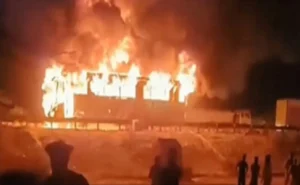 हरियाणा में भीषण हादसा, मथुरा-वृंदावन से लौट रहे 9 श्रद्धालुओं की बस में आग लगने से दर्दनाक मौत, 15 घायल