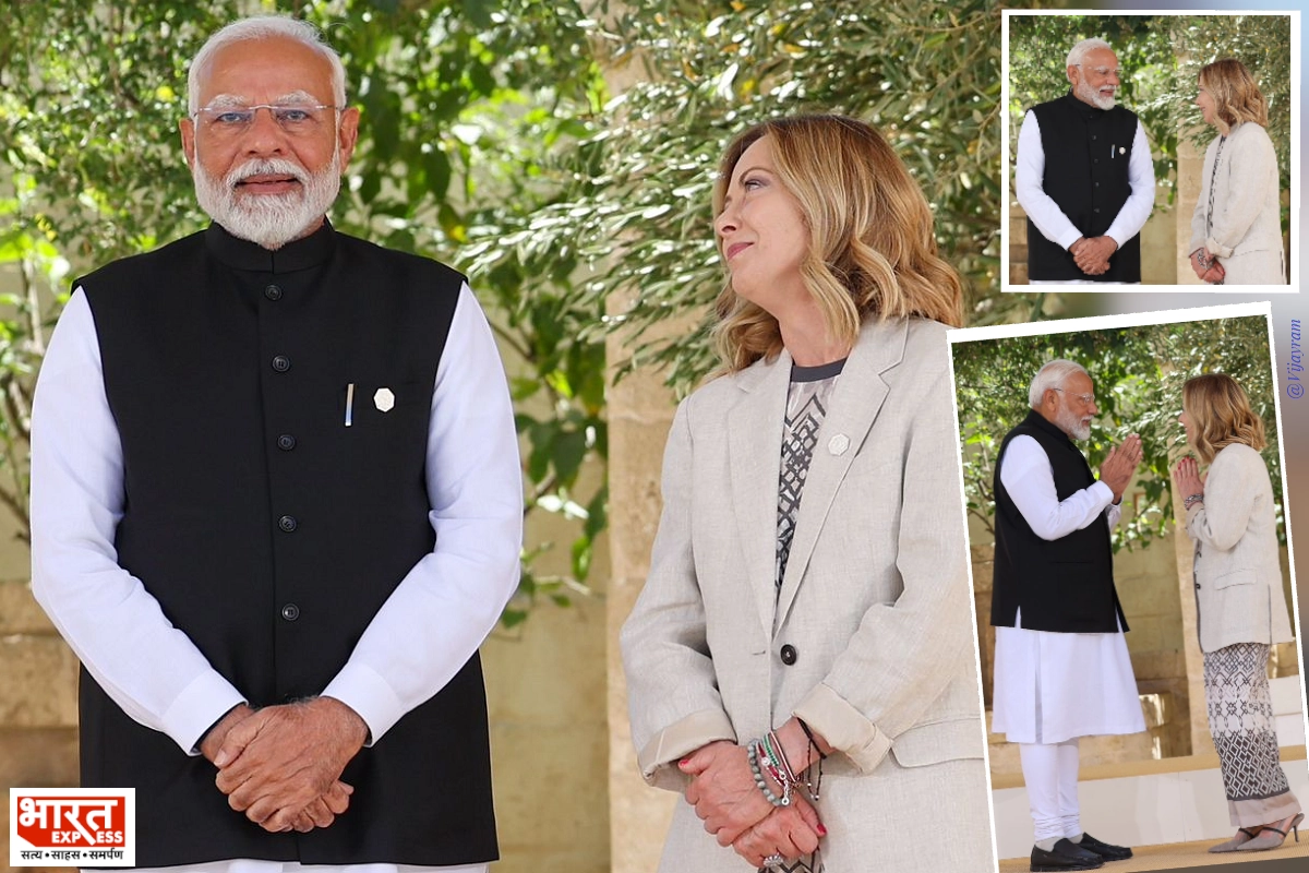 G7 Summit: मेलोनी हाथ जोड़कर पीएम मोदी से बोलीं नमस्ते, VIDEO में देखिए इटली की PM ने कैसे स्वागत किया