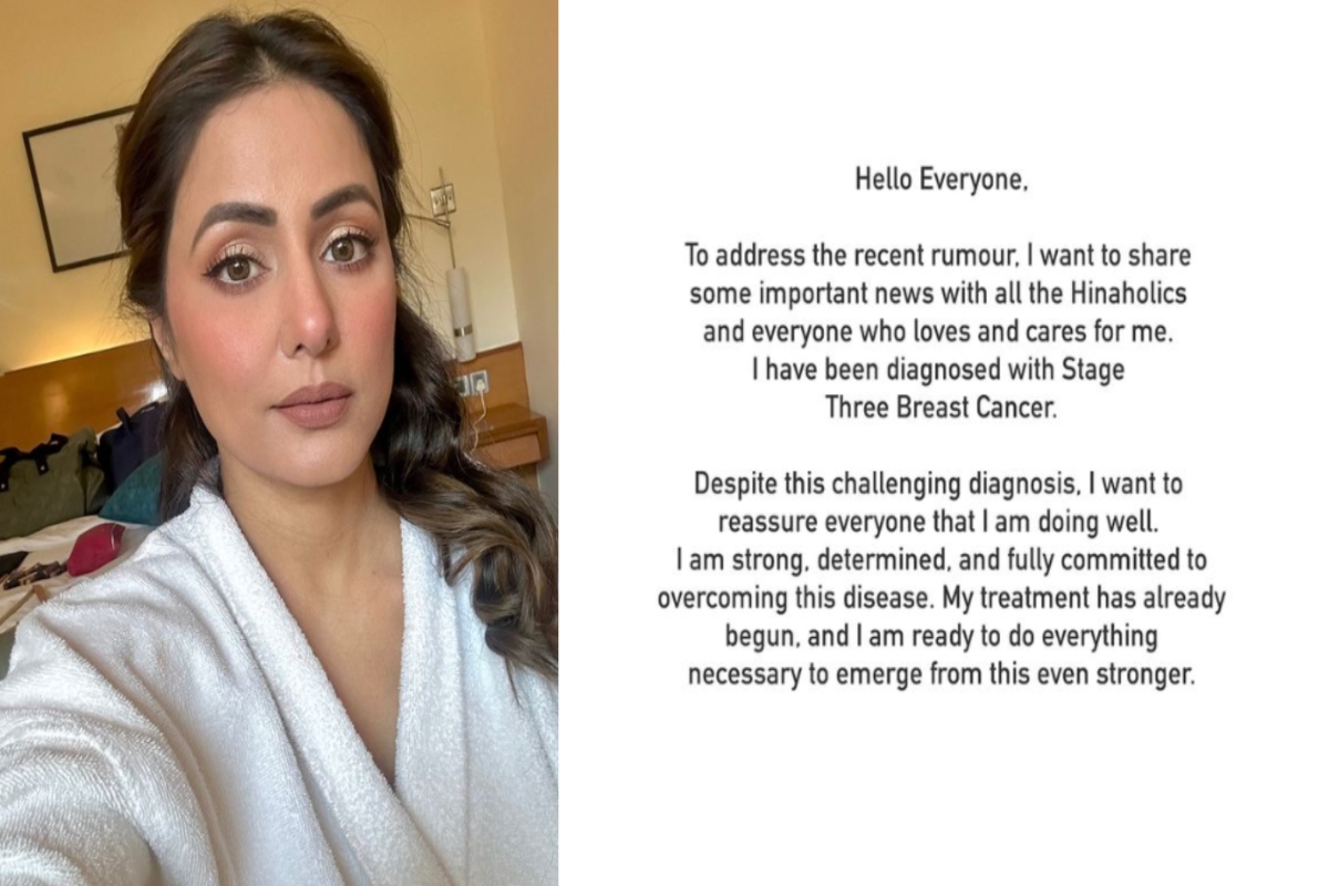 हिना खान को हुआ स्टेज 3 ब्रेस्ट कैंसर, पोस्ट शेयर कर बोली-‘प्लीज अपनी दुआएं और प्यार भेजते रहें…’