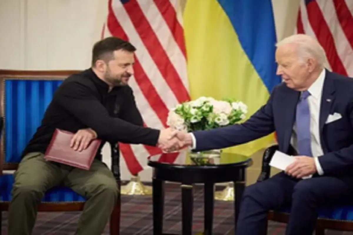 Joe Biden and Volodymyr Zelensky