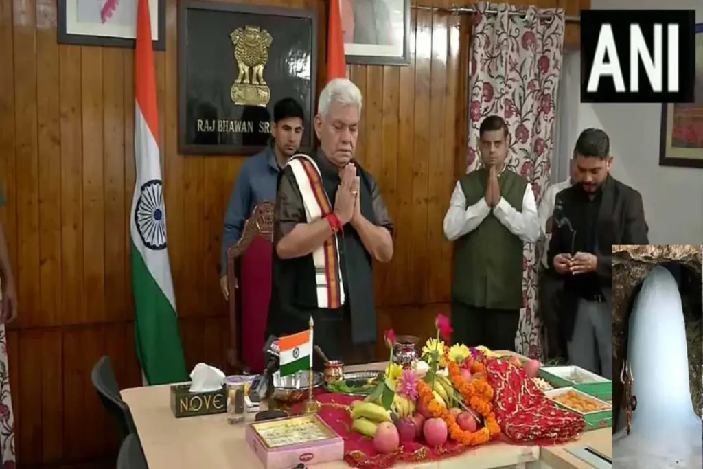 Lieutenant Governor of Jammu and Kashmir took part in Pratham Puja
