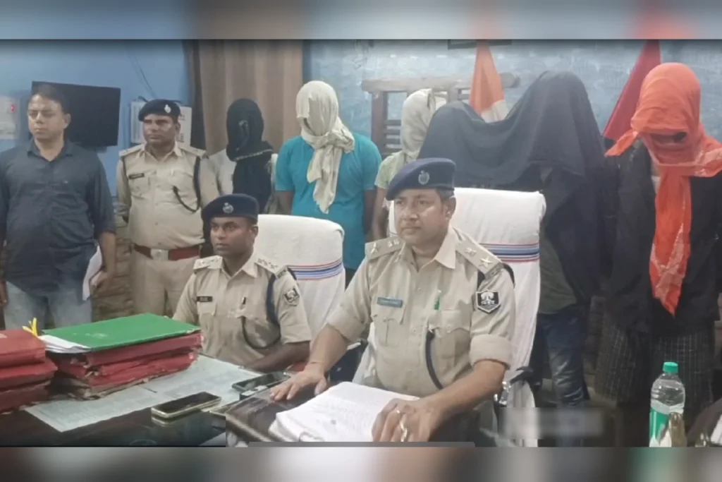Police action on Liquor Smugglers In Bihar