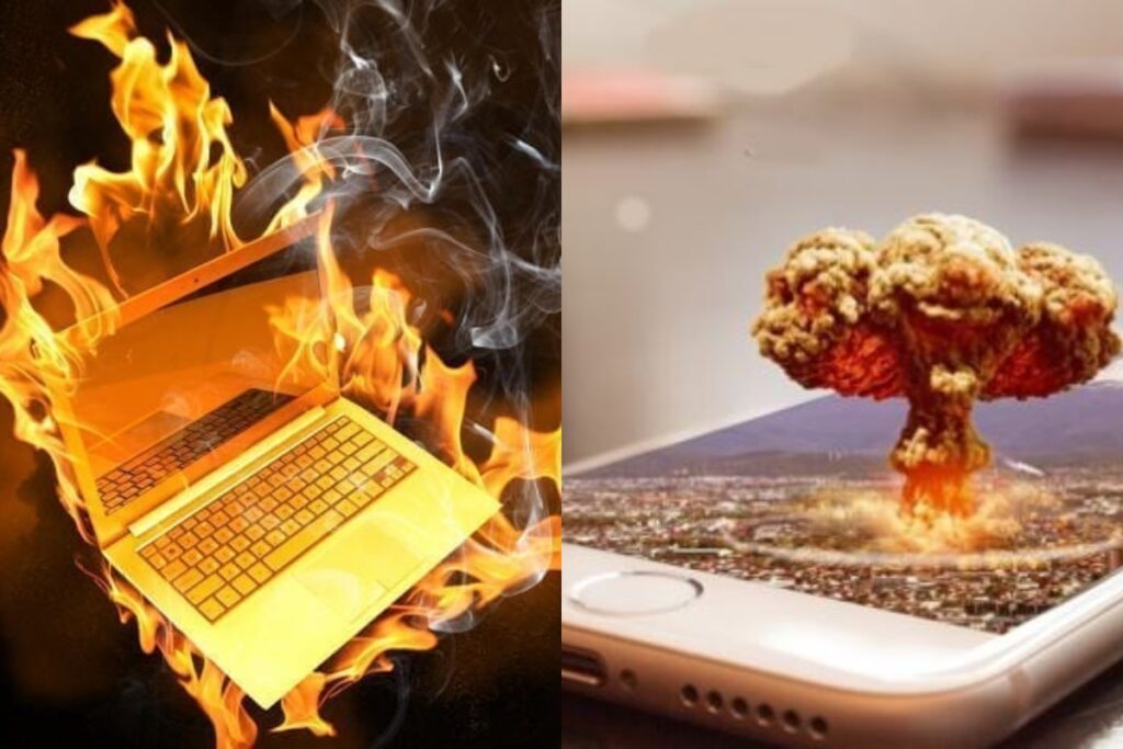 Overheating Smartphone Laptop