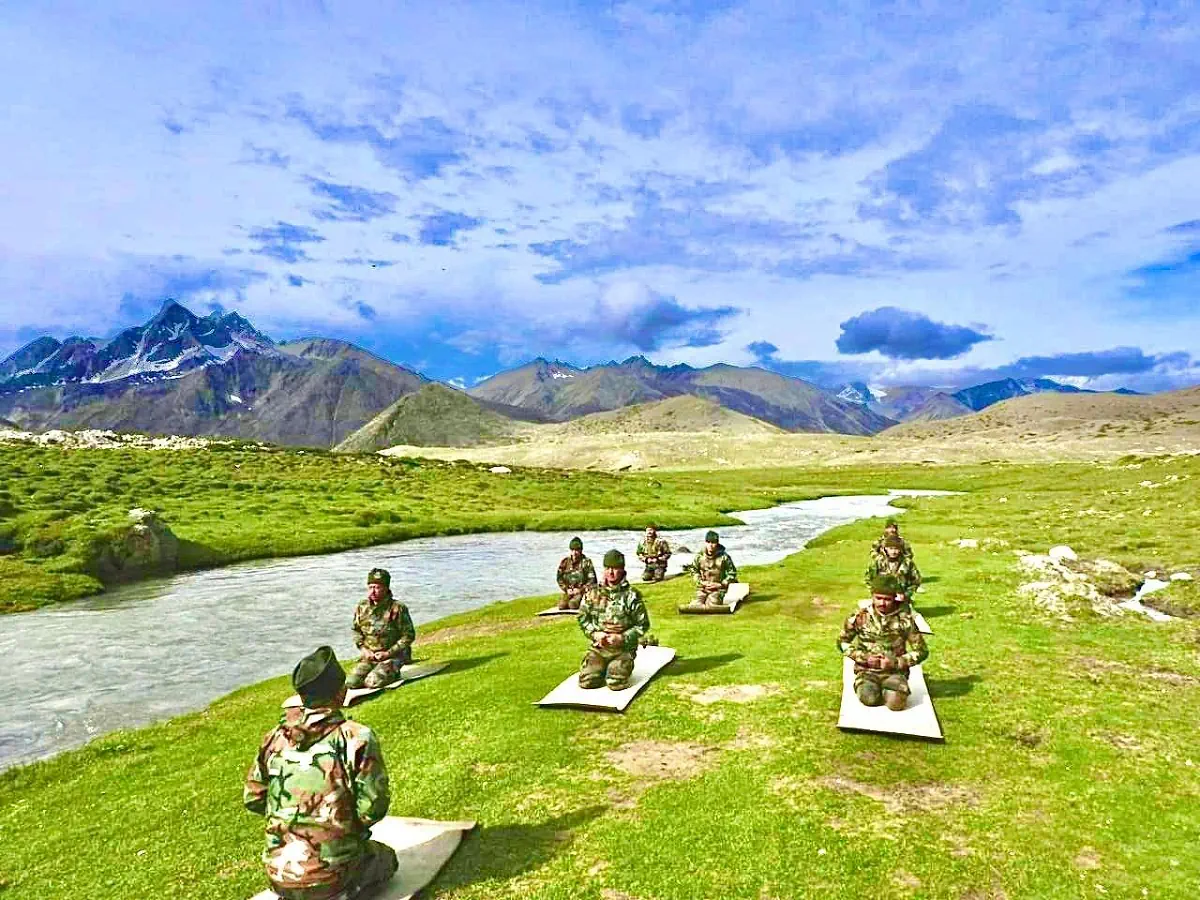 indian army jawan yoga