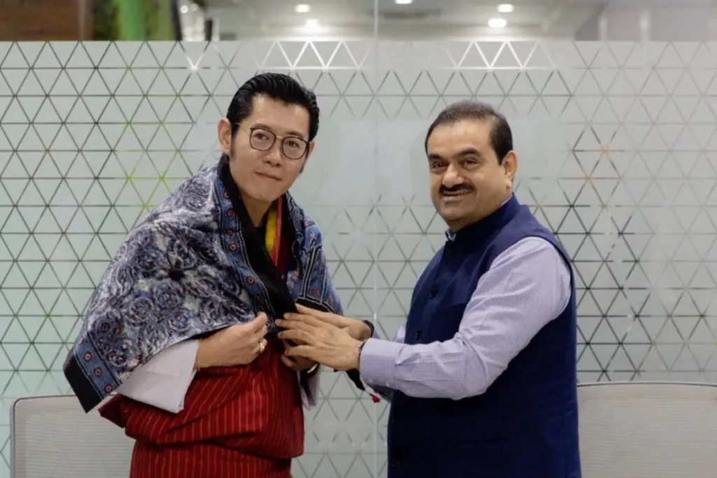 Gautam Adani And Bhutan King