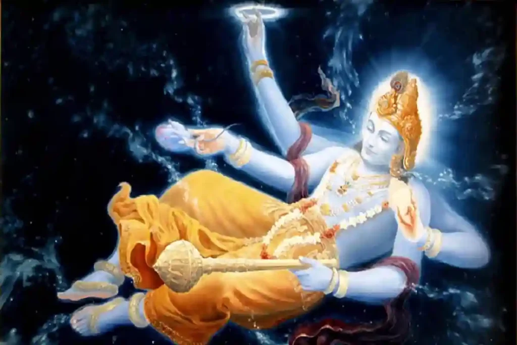lord vishnu in yog nidra