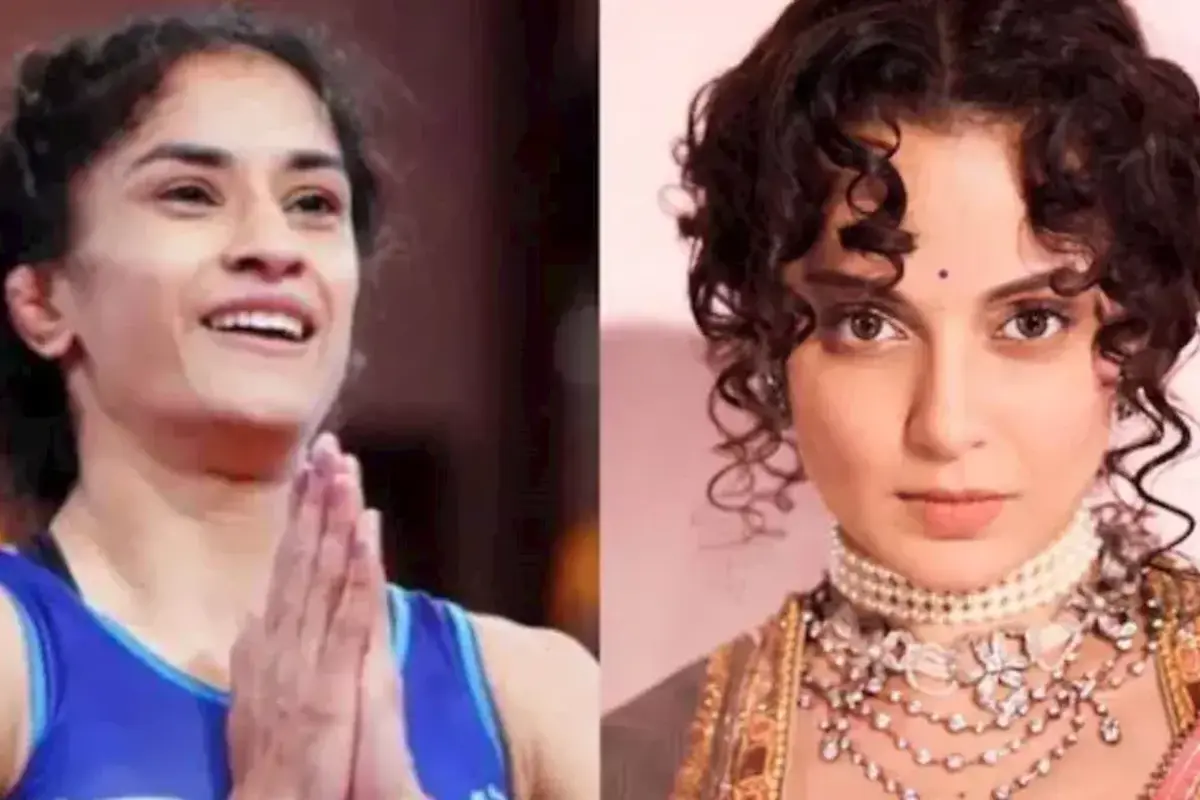 Vinesh Phogat and Kangana Ranaut