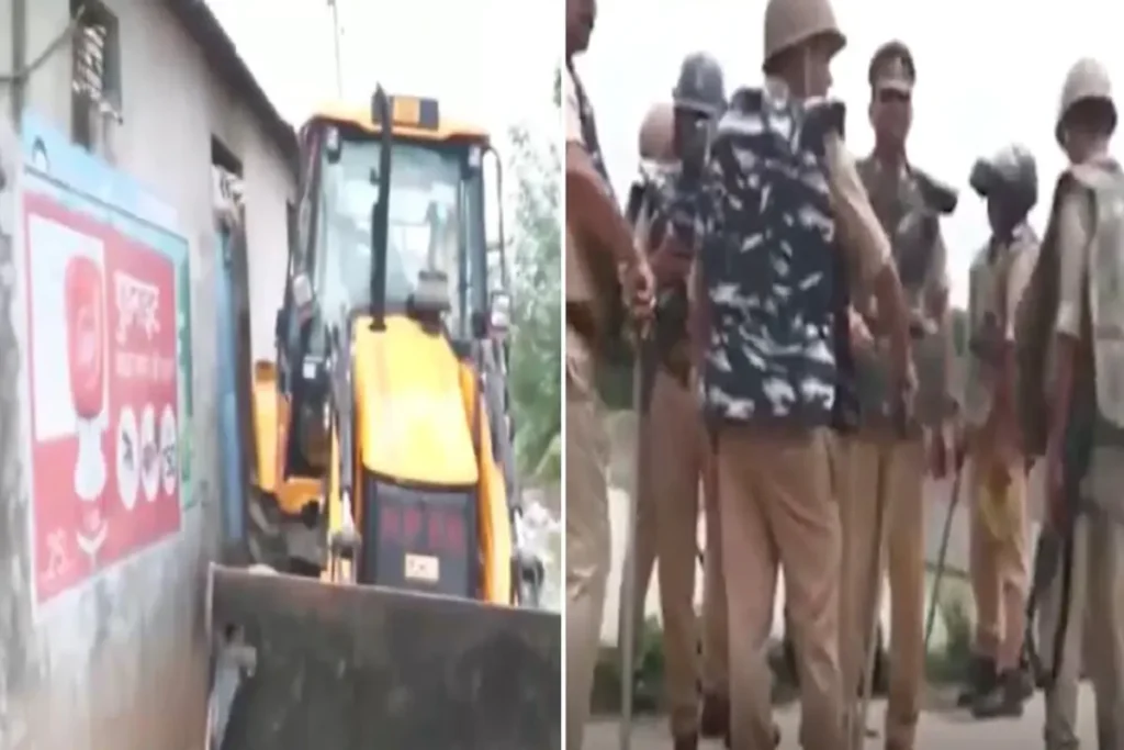 Ayodhya bulldozer roars