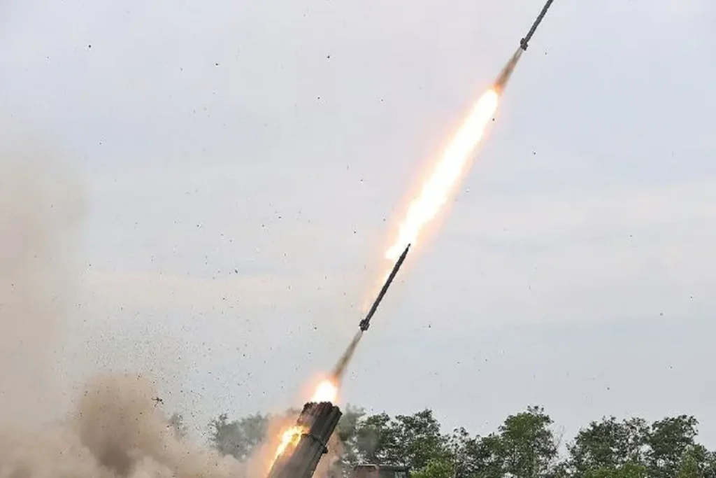 North Korea tests multiple rocket launcher