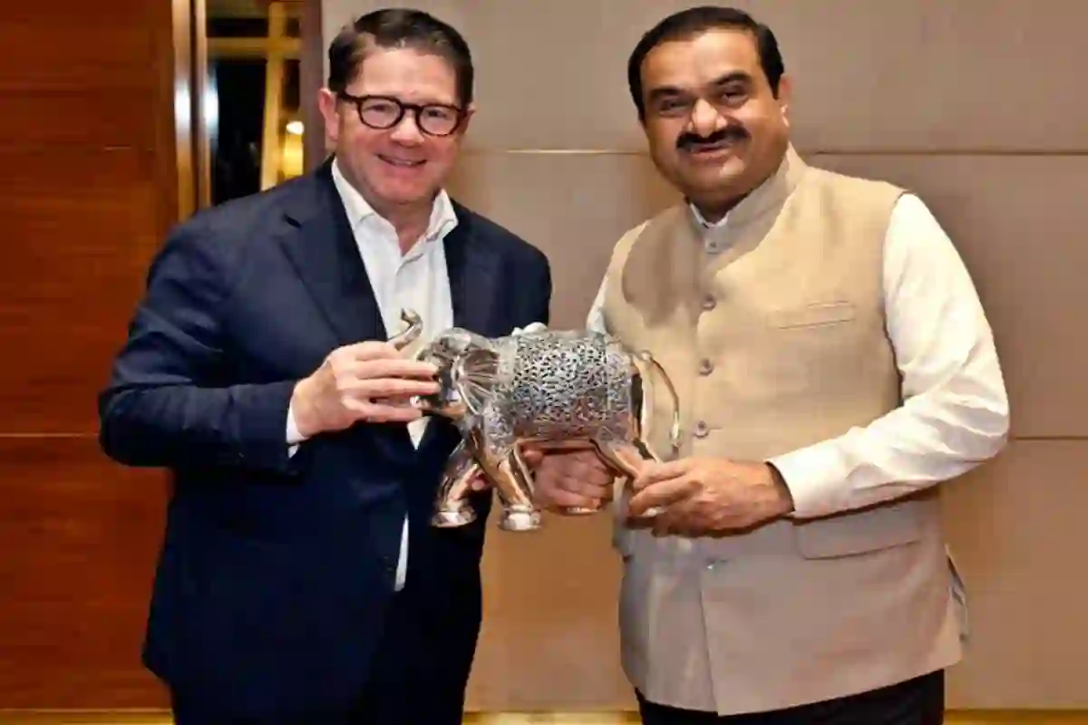 Gautam Adani And Bombardier CEO Éric Martel