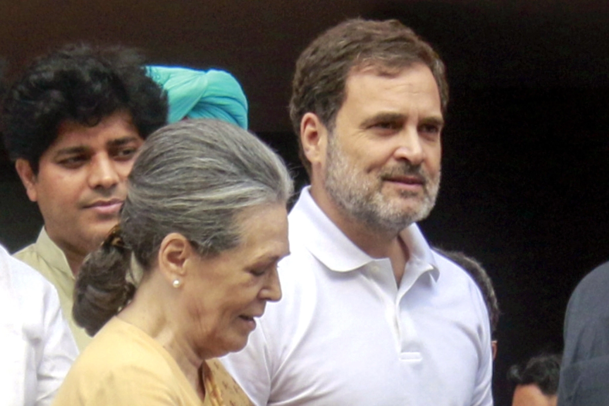 New Delhi: Congress MPs Sonia Gandhi, Rahul Gandhi at the Parliament House during the first session of the 18th Lok Sabha, in New Delhi on Monday, July 01, 2024. (Photo: IANS/Qamar Sibtain)