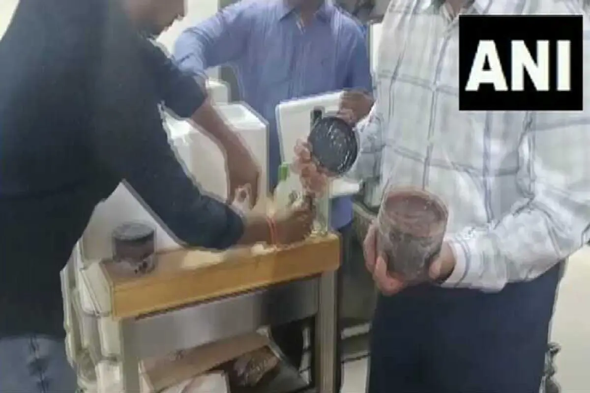 Telangana Ice cream was being made by mixing liquor