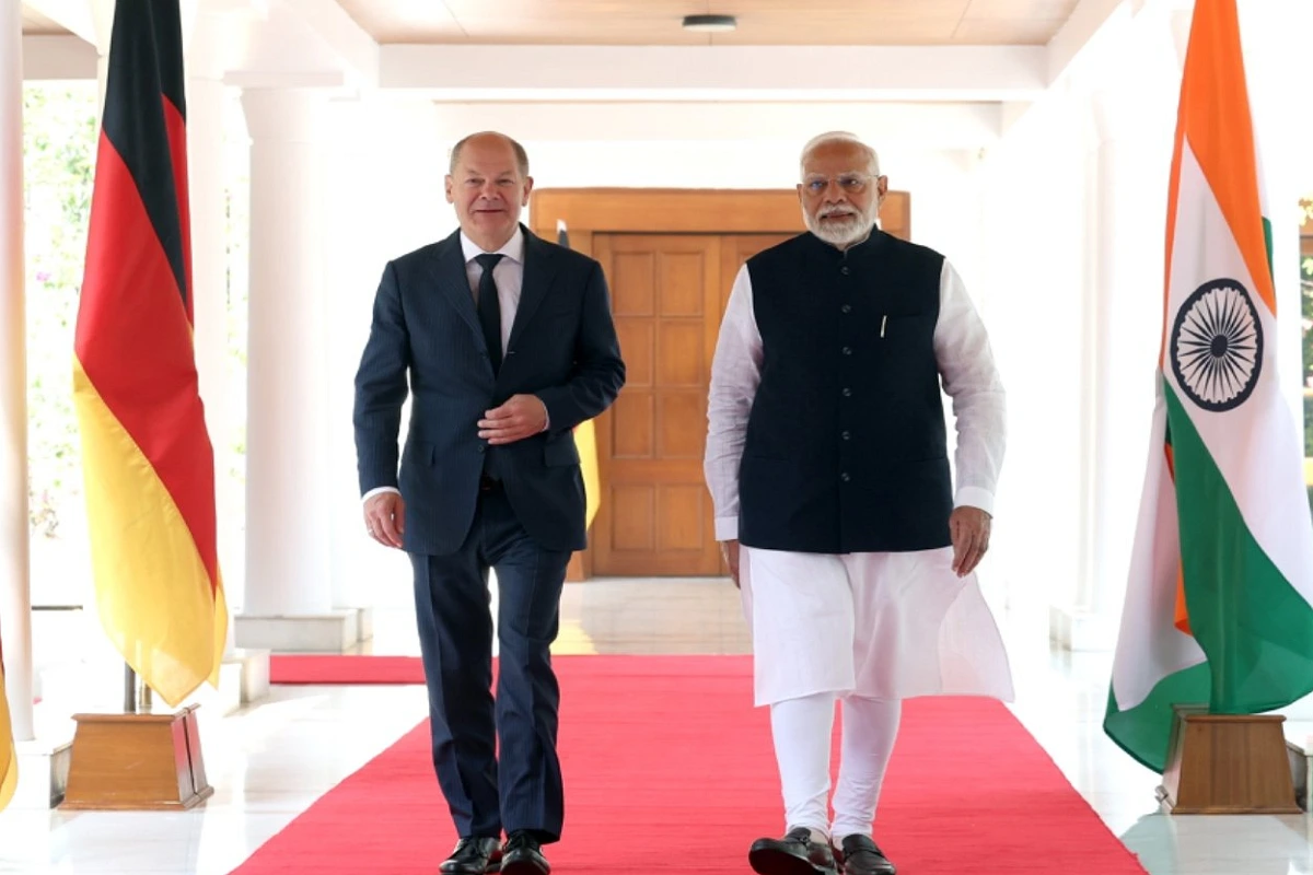 Chancellor Scholz and Narendra Modi