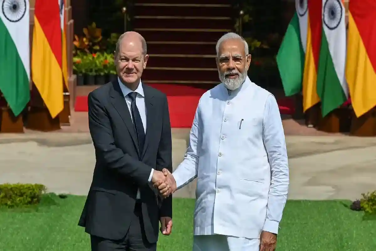 German Chancellor and narendra modi