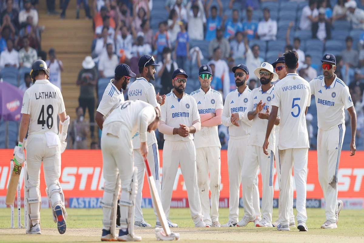 IND vs NZ 2nd Test Day 2: Sundar ने बेहतरीन गेंदबाजी के जरिए झटके 4 विकेट, कीवीयों ने ली 103 रन की बढ़त