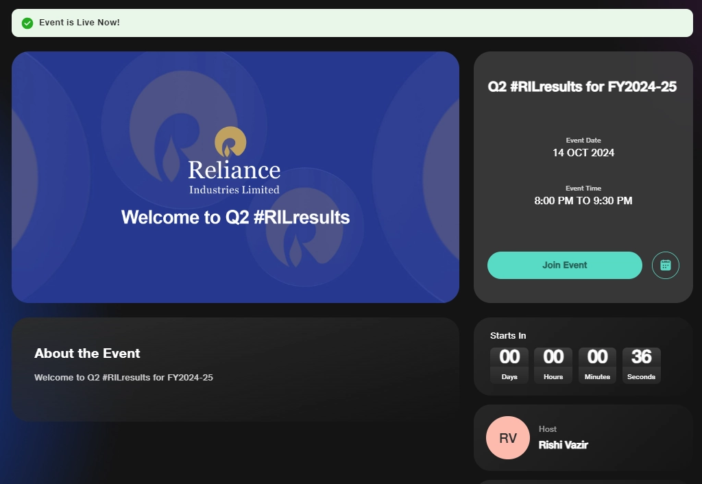 reliance industries limited Q2 FY2024-25 