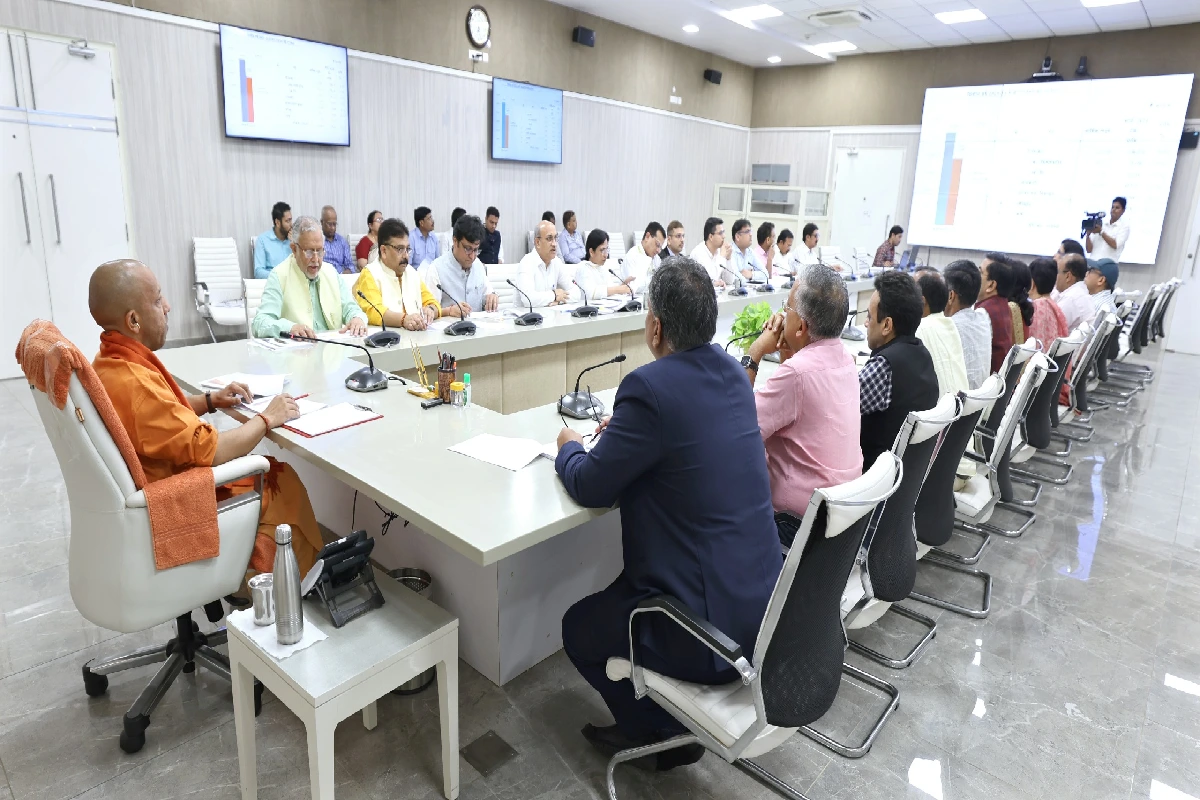 CM Yogi held a meeting with officials